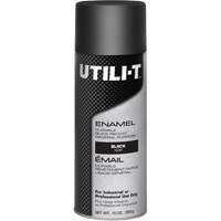 UTILI-T General Purpose Enamel Spray Paint, Black, Gloss, 10 oz./283 g, Aerosol Can Seagulf Marine Industries Inc.