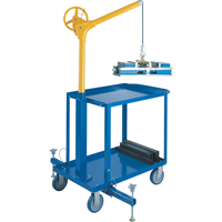 Tall Industrial Lifting Device with Mobile Cart, 500 lbs. (0.25 tons) Capacity Seagulf Marine Industries Inc.
