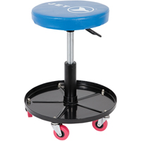 JMS-642A Adjustable Mechanic's Roller Seat, Vinyl, Blue, 300 lbs. Capacity Seagulf Marine Industries Inc.