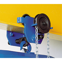 Chariot &agrave; avanc&eacute;e par chaîne Corso, 2000 lb (1 tonne) Capacit&eacute;, 2-1/3" - 8-2/3" Seagulf Marine Industries Inc.