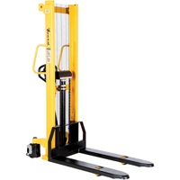 Manual Hydraulic Stacker, Hand Pump Operated, 2000 lbs. Capacity, 63" Max Lift Seagulf Marine Industries Inc.