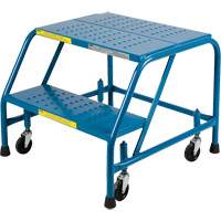 CSA-Certified Rolling Step Ladder, 2 Steps, 22" Step Width, 19" Platform Height, Steel Seagulf Marine Industries Inc.