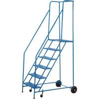 CSA-Certified Rolling Step Ladder, 6 Steps, 22" Step Width, 55" Platform Height, Steel Seagulf Marine Industries Inc.