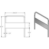30" Chrome Handle for Platform Truck Seagulf Marine Industries Inc.