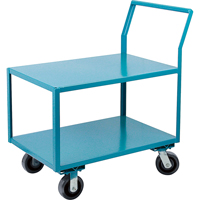 Heavy-Duty Low Profile Shop Carts, 2 Tiers, 18" W x 30" D x 41" H, 2400 lbs. Cap. Seagulf Marine Industries Inc.