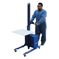 Quick Lift Platform Stacker, Electric Operated, 175 lbs. Capacity, 57" Max Lift Seagulf Marine Industries Inc.