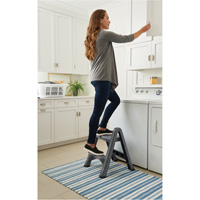 Folding Step Stool, 2 Steps, 19-1/2" x 20-1/2" x 22-3/4" High Seagulf Marine Industries Inc.