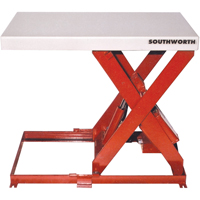 Scissor Lift Table, Steel, 36" L x 20" W, 550 lbs. Capacity Seagulf Marine Industries Inc.