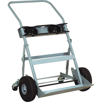 Chariots &agrave; quatre roues pour bouteilles, Roues Pneumatique, Base de 28" la x 6" lo, 1000 lb Seagulf Marine Industries Inc.