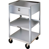 Supports en acier inoxydable pour &eacute;quipement, 300 lb Capacit&eacute;, Acier inoxydable, 16-3/4" x la, 30-1/8" x ha, 18-3/4" p, 1 tirroirs Seagulf Marine Industries Inc.