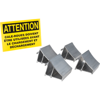 Aluminum Wheel Chock Kit, 7" W x 6" D x 6" H Seagulf Marine Industries Inc.