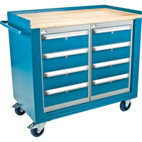 Industrial Duty Mobile Service Workbenches, Wood Surface Seagulf Marine Industries Inc.