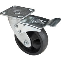 Roulettes haute temp&eacute;rature, Pivotant avec frein, 6" (152,4 mm), Nylon, 880 lb (399 kg) Seagulf Marine Industries Inc.