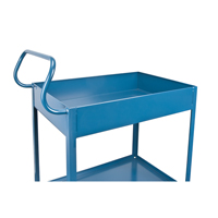 Deep Lipped Service Cart, 2 Tiers, 24" W x 47" H x 36" D, 1200 lbs. Capacity Seagulf Marine Industries Inc.
