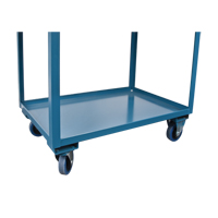 Deep Lipped Service Cart, 2 Tiers, 24" W x 47" H x 36" D, 1200 lbs. Capacity Seagulf Marine Industries Inc.