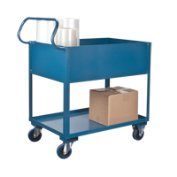 Deep Lipped Service Cart, 2 Tiers, 24" W x 47" H x 36" D, 1200 lbs. Capacity Seagulf Marine Industries Inc.