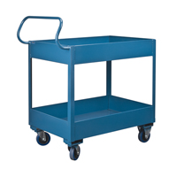 Deep Lipped Service Cart, 2 Tiers, 24" W x 47" H x 36" D, 1200 lbs. Capacity Seagulf Marine Industries Inc.