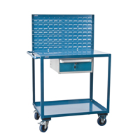 Mobile Service Cart, 2 Tiers, 24" W x 57" H x 40" D, 1200 lbs. Capacity Seagulf Marine Industries Inc.