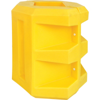 Protecteur de colonne courte, Ouverture int&eacute;rieure 6" x 6", 24" lo x 24" la x 24" h, Jaune Seagulf Marine Industries Inc.