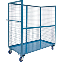 Chariot grillag&eacute; pour transport , Acier, 24" x 55" x 36", Capacit&eacute; 1200 lb Seagulf Marine Industries Inc.