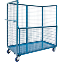 Wire Mesh Stock Truck, Steel, 24" x 55" x 36", 1200 lbs. Capacity Seagulf Marine Industries Inc.