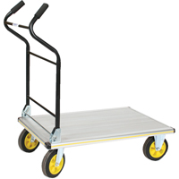 Folding Ergo-Handle Platform Truck, Aluminum, 660 lbs., 35-1/2" L x 24" W, 41" High Seagulf Marine Industries Inc.