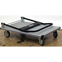 Folding Handle Platform Truck, Aluminum, 350 lbs., 29" L x 18-1/2" W, 34-1/2" High Seagulf Marine Industries Inc.