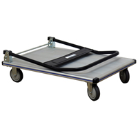 Folding Handle Platform Truck, Aluminum, 550 lbs., 35-1/2" L x 24" W, 35-1/2" High Seagulf Marine Industries Inc.