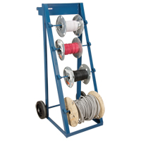 Portable Wire Reel Caddy, Steel, 4 Rod, 24-1/2" W x 49" H x 23" D, 400 lbs. Capacity Seagulf Marine Industries Inc.