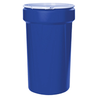 Nestable Polyethylene Drum, 55 US gal (45 imp. gal.), Open Top, Blue Seagulf Marine Industries Inc.