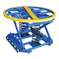 Spring-Operated Pallet Lifter, 43-5/8" L x 43-5/8" W, 4400 lbs. Cap. Seagulf Marine Industries Inc.