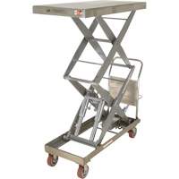 Manual Hydraulic Scissor Lift Table, 47-1/2" L x 24" W, Partial Stainless Steel, 1500 lbs. Capacity Seagulf Marine Industries Inc.