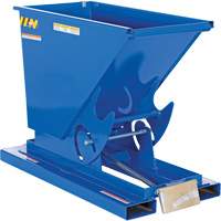 Self-Dumping Hopper, Steel, 1/3 cu.yd., Blue Seagulf Marine Industries Inc.