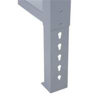 Pattes d'&eacute;tabli pour service industriel, Acier, 24" p x 34" h, Simple Seagulf Marine Industries Inc.