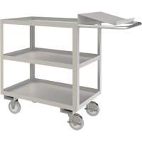 Industrial Grade Order Picking Cart, 39" H x 18-1/8" W x 45" D, 3 Shelves, 1200 lbs. Capacity Seagulf Marine Industries Inc.