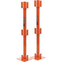 Poteaux temporaires ProGuards pour barri&egrave;re de s&eacute;curit&eacute;, 8" la x 39" h, Orange Seagulf Marine Industries Inc.