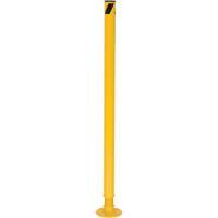 Spring Loaded Bollard, Steel, 42" H x 2-1/8" W, Yellow Seagulf Marine Industries Inc.