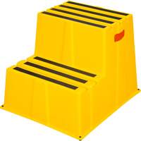 Industrial Step Stool, 2 Steps, 26" x 22-7/16" x 19-11/16" High Seagulf Marine Industries Inc.
