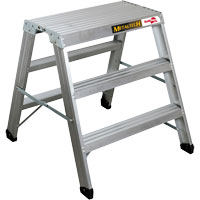 Portable Work-Stand Saw Horse, Aluminum Frame, 12-1/4" D x 36" H Seagulf Marine Industries Inc.