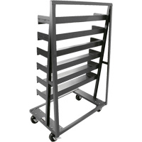 Single-Sided Heavy Duty A-Frame Cart with 6 Trays, 38" x 25" x 63", 2500 lbs. Capacity Seagulf Marine Industries Inc.