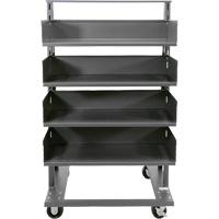 Single-Sided Heavy Duty A-Frame Cart with 4 Large Trays, 38" x 25" x 63", 2500 lbs. Capacity Seagulf Marine Industries Inc.