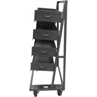 Single-Sided Heavy Duty A-Frame Cart with 4 Large Trays, 38" x 25" x 63", 2500 lbs. Capacity Seagulf Marine Industries Inc.