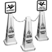 "Caution" Lamba Traffic Cones, English with Pictogram Seagulf Marine Industries Inc.