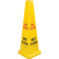 "Wet Floor" Lamba Traffic Cones, English with Pictogram Seagulf Marine Industries Inc.