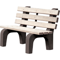Bancs de parc, Plastique recycl&eacute;, 72" lo x 25" la x 31" h, Gris Seagulf Marine Industries Inc.