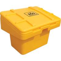 Salt Sand Container SOS, With Hasp, 30" x 24" x 24", 5.5 cu. Ft., Yellow Seagulf Marine Industries Inc.