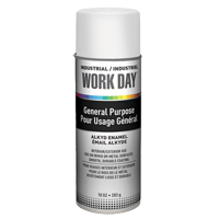 Industrial Work Day Paint, White, Gloss, 10 oz., Aerosol Can Seagulf Marine Industries Inc.