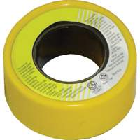 PFTE Gas Thread Sealant Tape, 236" L x 1/2" W, Yellow Seagulf Marine Industries Inc.