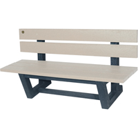 Bancs de parc d'ext&eacute;rieur, Plastique recycl&eacute;, 72" lo x 23-3/16" la x 29-13/16" h, Sable Seagulf Marine Industries Inc.