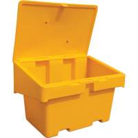 Salt Sand Container SOS, With Hasp, 48" x 33" x 34", 18.5 cu. Ft., Yellow Seagulf Marine Industries Inc.